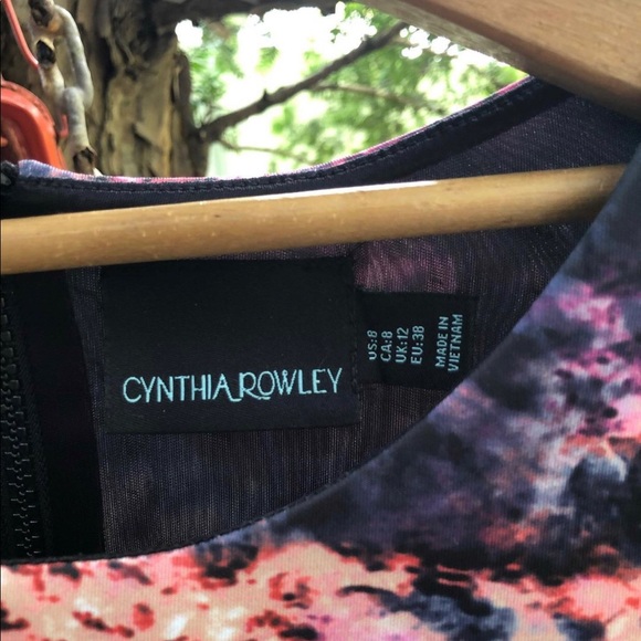 Cynthia Rowley size 8 colorful funky stretchy sleeveless dress 🤩 fun - Picture 3 of 3
